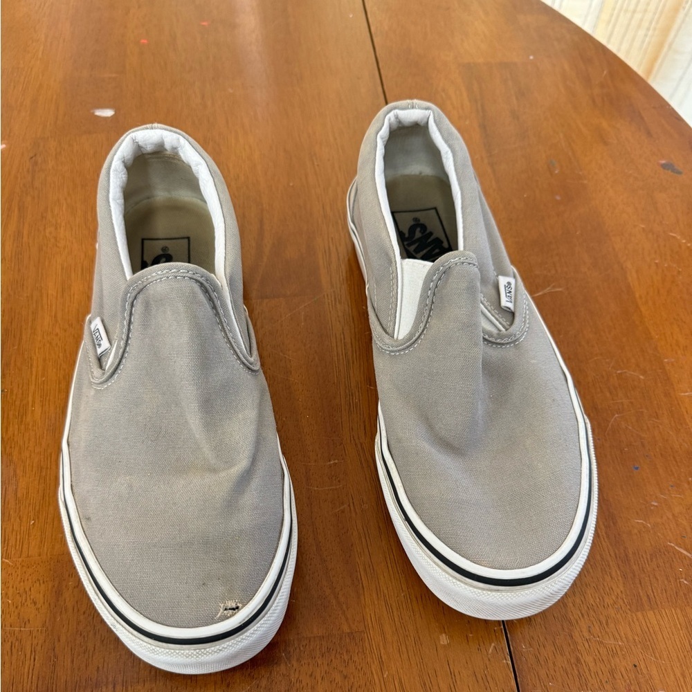 Vans Off the Wall slip on sneakers shoes unisex M6.5 W8 see pic#10 sm hole